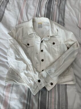J. Crew White Denim Jean Jacket